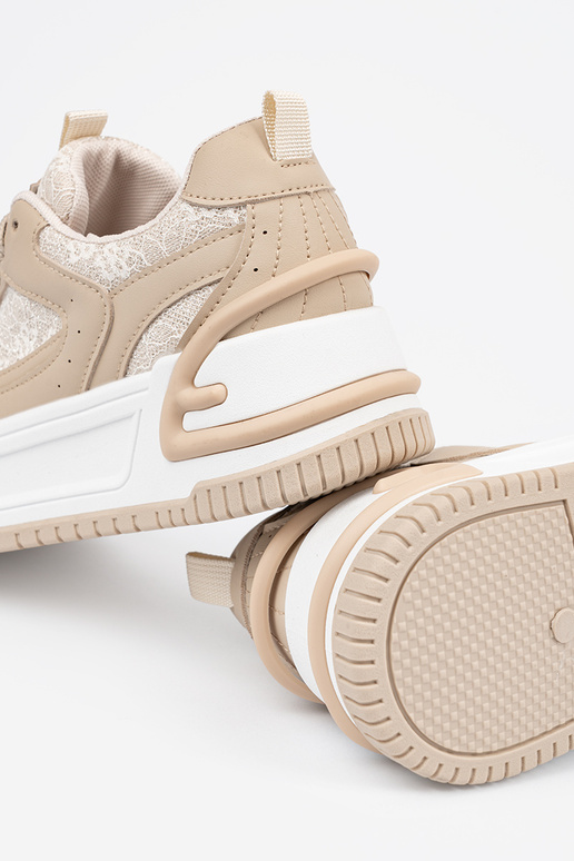 Smėlio spalvos moteriški laisvalaikio...