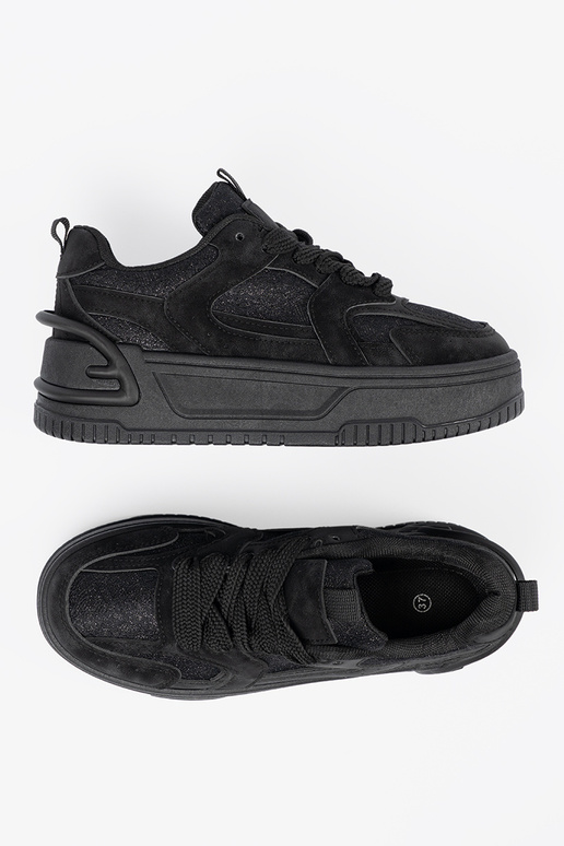 Juodi moteriški laisvalaikio batai su... Juodi moteriški laisvalaikio batai su...