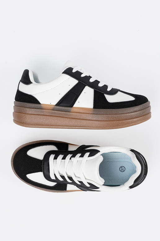 Juodi-balti sportinio stiliaus batai...