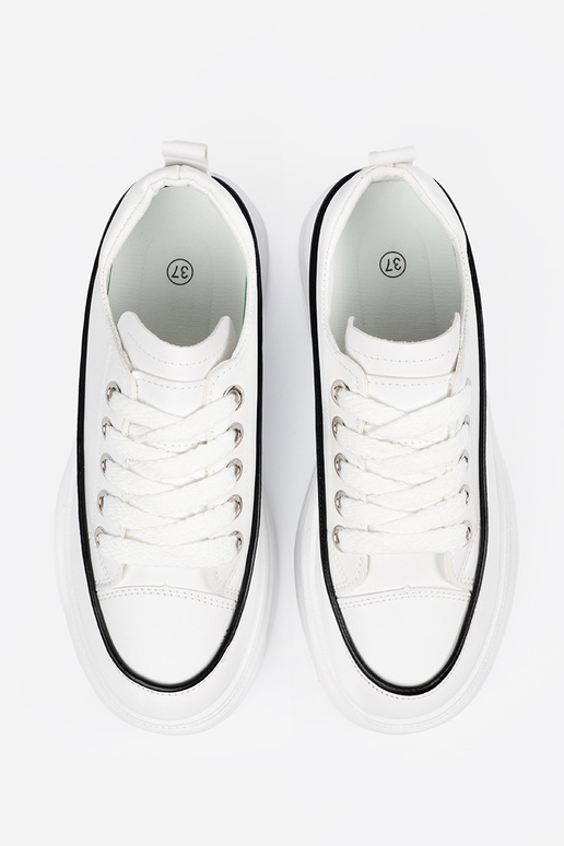 Baltos spalvos moteriški batai su...