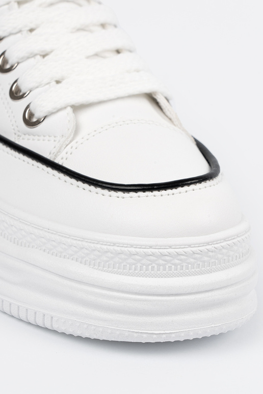 Baltos spalvos moteriški batai su...