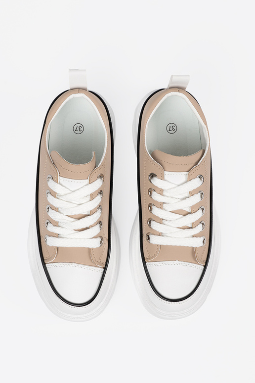 Smėlio spalvos sportiniai bateliai su...