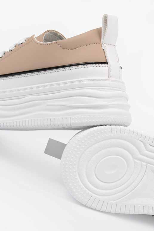 Smėlio spalvos sportiniai bateliai su...