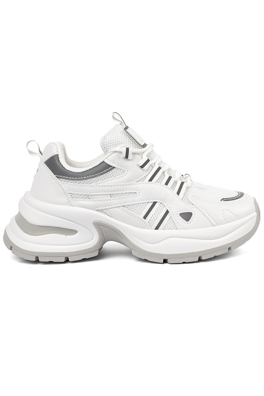 Baltos spalvos moteriški batai su...