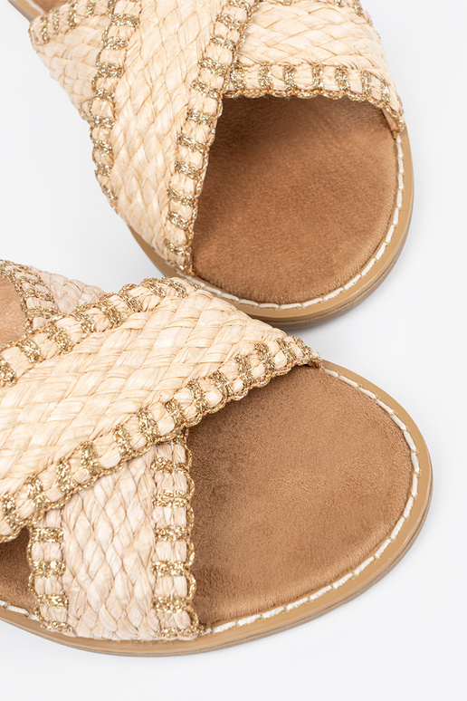 Smėlio spalvos moteriškos pintos...