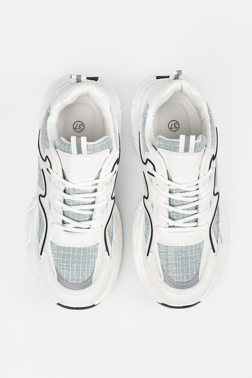 Balta-žalios spalvos sportinio...