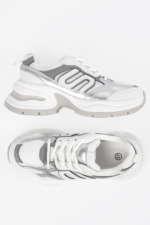 Baltos spalvos moteriški sportinio...