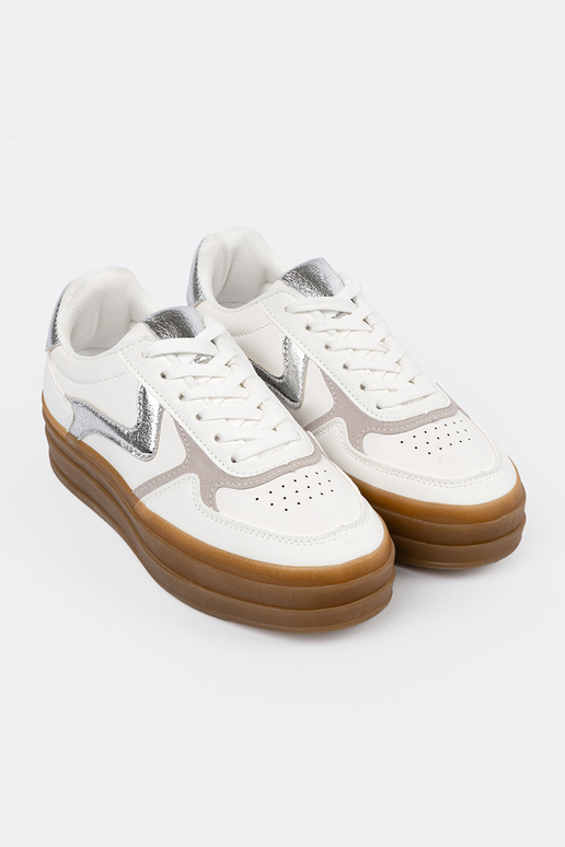 Baltos spalvos moteriški sportinio...