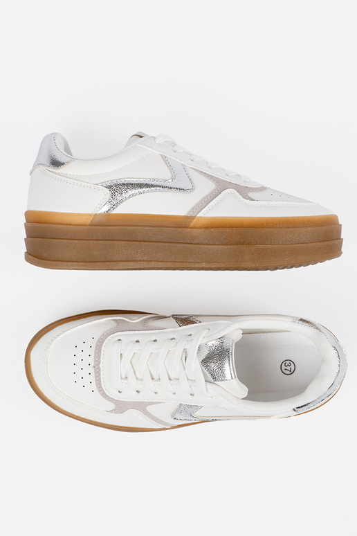 Baltos spalvos moteriški sportinio...