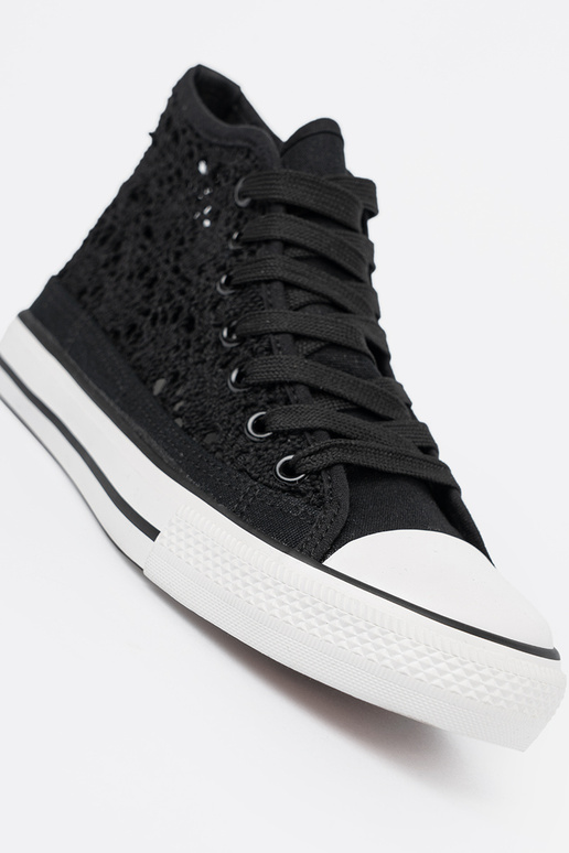 Juodos spalvos aukšti batai su...