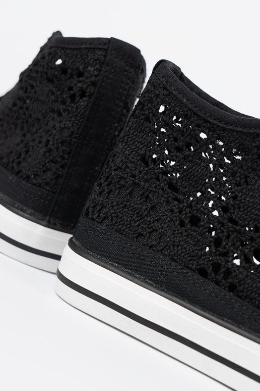 Juodos spalvos aukšti batai su...