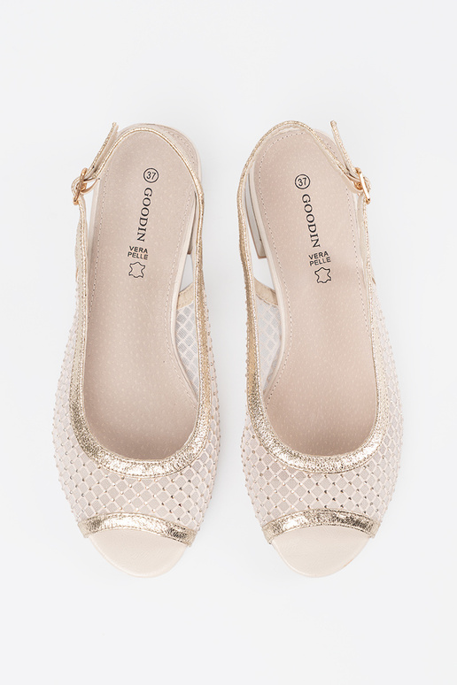 Sandalai su dekoratyviniu tinkleliu...