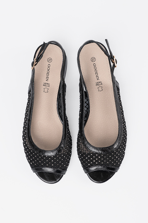 Sandalai su dekoratyviniu tinkleliu...