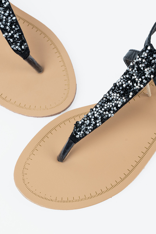 Lygiapadžiai juodos spalvos sandalai...