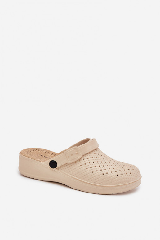 Lengvos šlepetės Šlepetės Klumpės Moteriškas smėlio spalvos Faylina