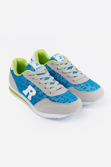 Sneakers modelio batai Į odcieniach mėlynago i pilkaści