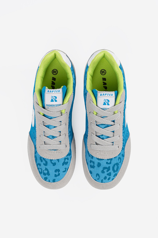 Sneakers modelio batai Į odcieniach mėlynago i pilkaści