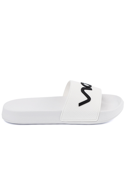 baltos spalvos Šlepetės su užrašu