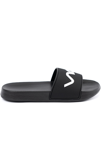 juodos spalvos Šlepetės su užrašu 2