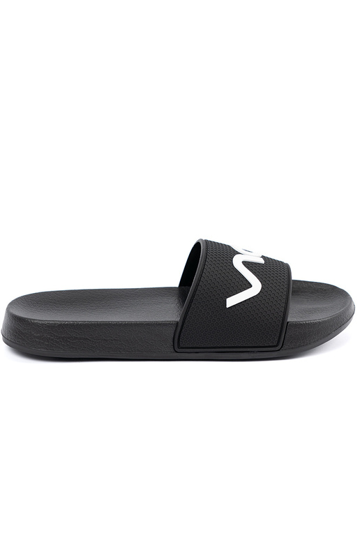 juodos spalvos Šlepetės su užrašu