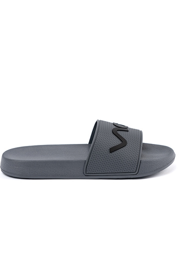 pilkos spalvos Šlepetės su užrašu 2