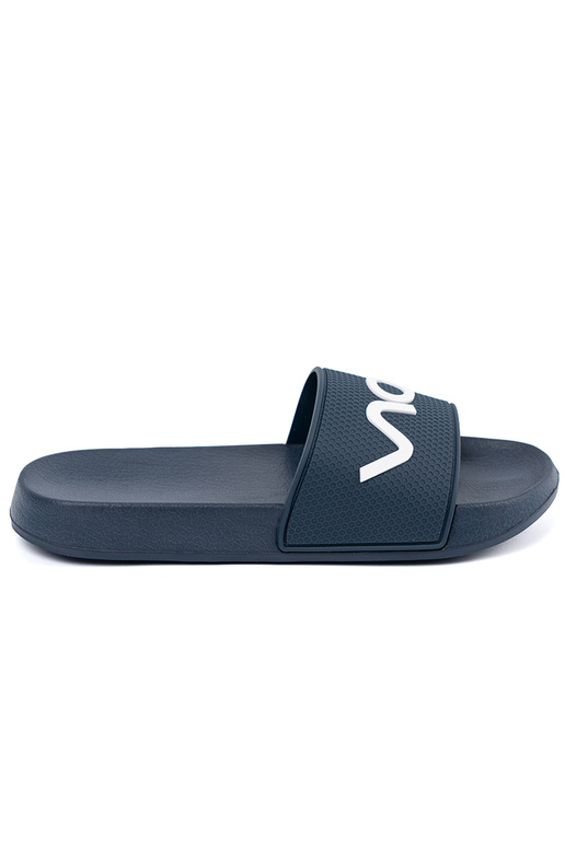 tamsiai mėlynos spalvos Šlepetės su užrašu