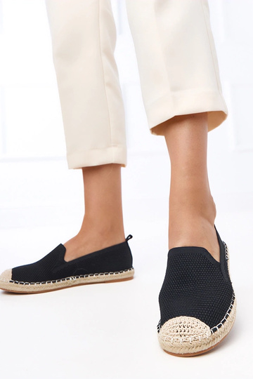 Juodos espadrilės ant platformos Luna 2