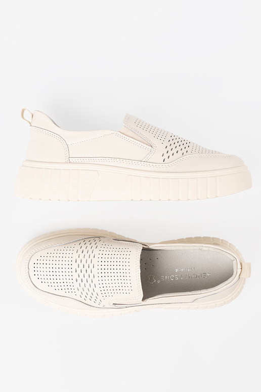 batai Oda su platforma beż