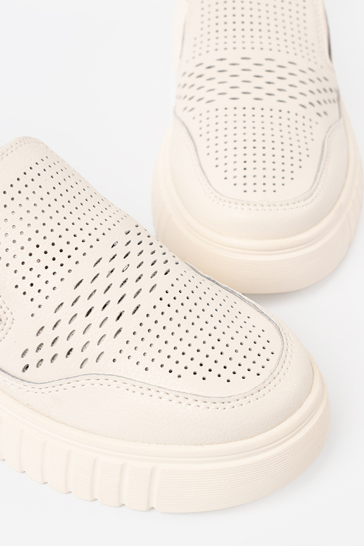 batai Oda su platforma beż