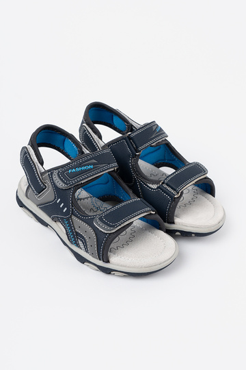 sandalai berniukiškas Velcro mėlynos spalvos