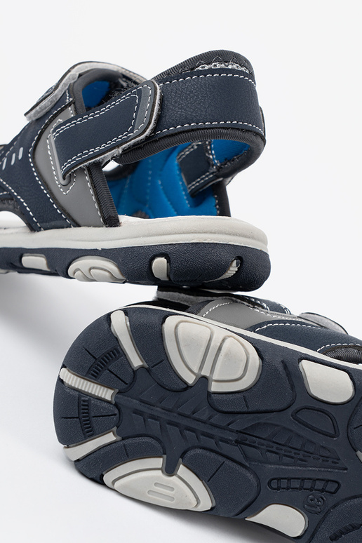 sandalai berniukiškas Velcro mėlynos spalvos