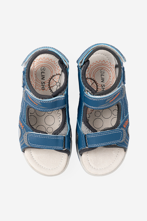 basutės berniukiškas Į kolorze mėlynam