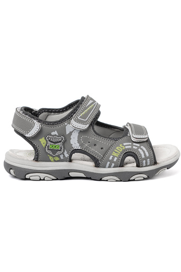 berniukų sandalai Velcro pilkos spalvos 2