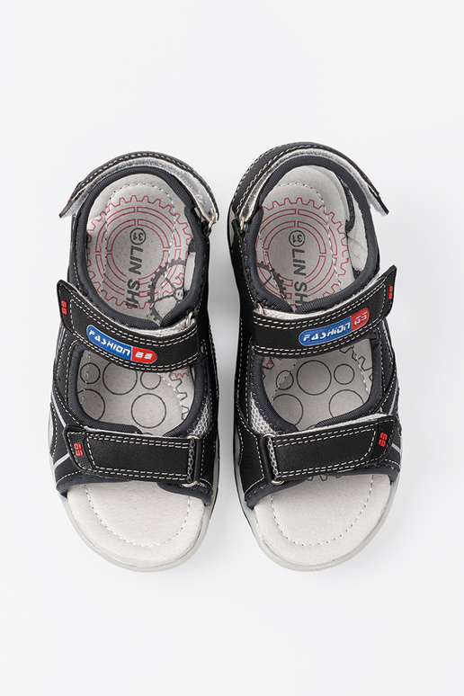 juodos spalvos berniukiškas sandalai