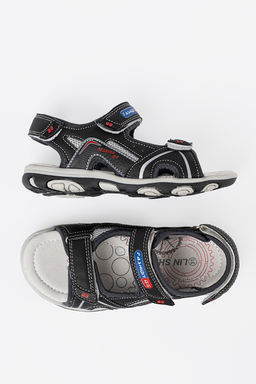 juodos spalvos berniukiškas sandalai