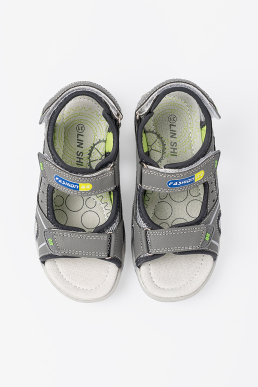 pilkos spalvos sandalai berniukiškas