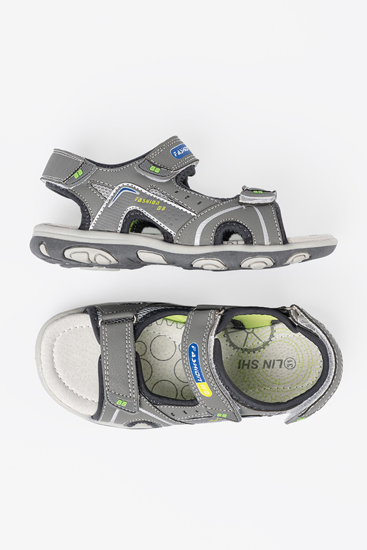 pilkos spalvos sandalai berniukiškas