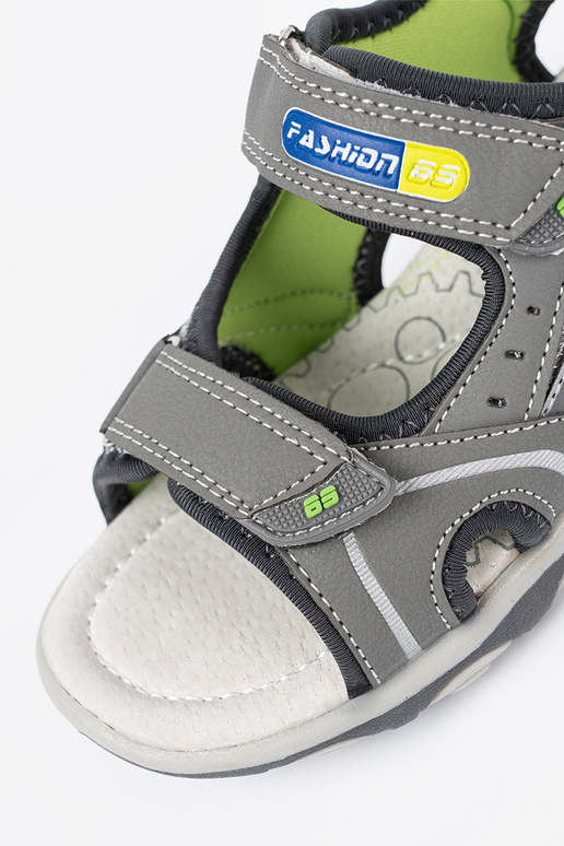 pilkos spalvos sandalai berniukiškas