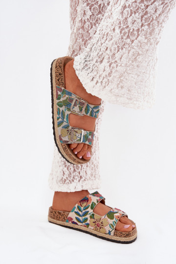 Raštuotas Moteriškos šlepetės su platforma su sagtimis Lee Cooper LCIN-25-35-3480L įvairių spalvų