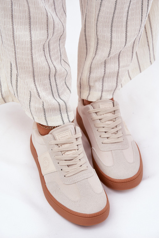 Sneakers modelio batai Moteriškas Big Star RR274806 smėlio spalvos