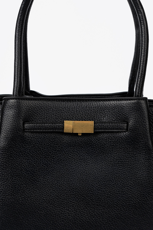 Klasika shopperka z fakturoĮanej skóry ekologicznej