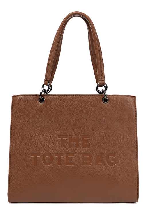 Rankinė typu tote Į ciepłym brązie