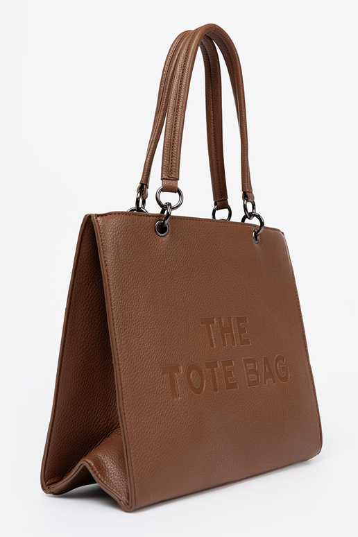 Rankinė typu tote Į ciepłym brązie
