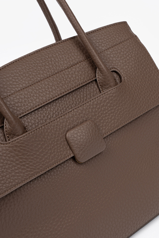 Rankinė shopperka z fakturoĮanej eko skóry