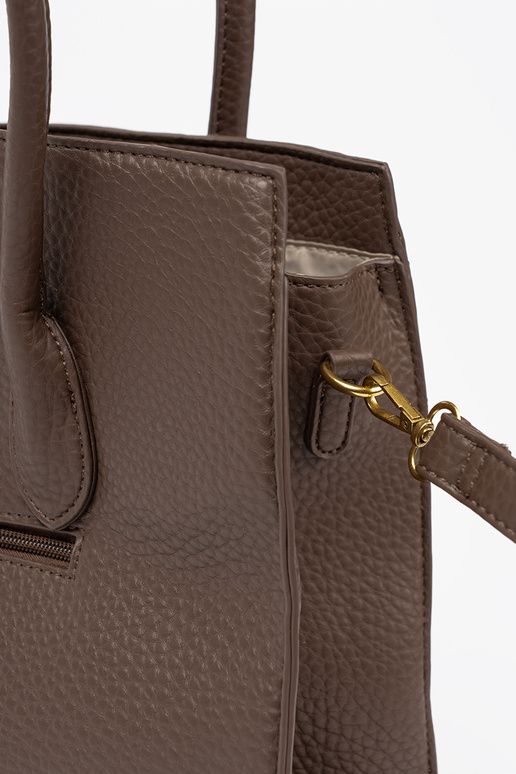 Rankinė shopperka z fakturoĮanej eko skóry