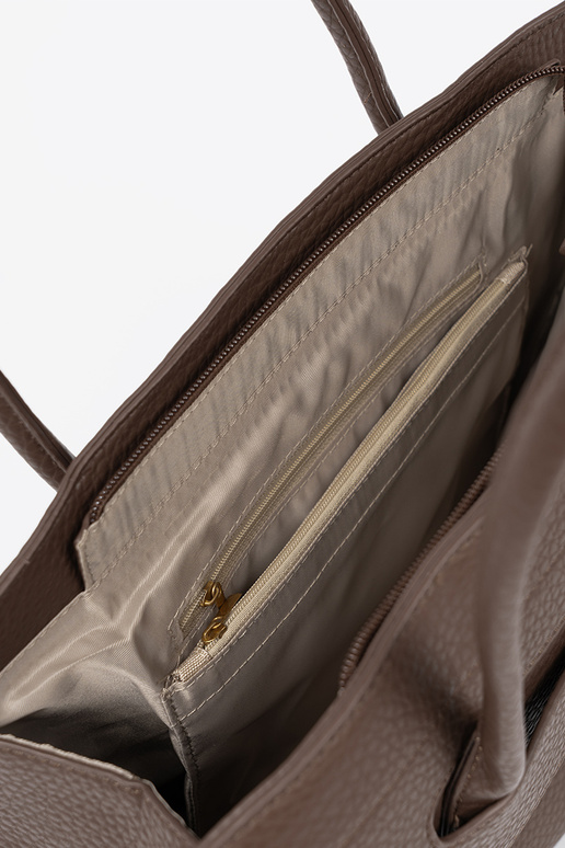 Rankinė shopperka z fakturoĮanej eko skóry