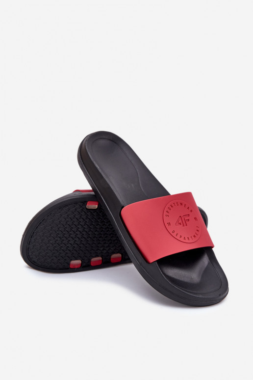 vyrams Šlepetės 4FMM00FFLIM047A-62S raudonos spalvos vyrams Šlepetės 4FMM00FFLIM047A-62S raudonos spalvos