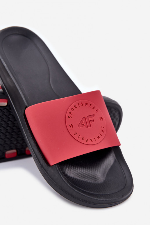 vyrams Šlepetės 4FMM00FFLIM047A-62S raudonos spalvos vyrams Šlepetės 4FMM00FFLIM047A-62S raudonos spalvos