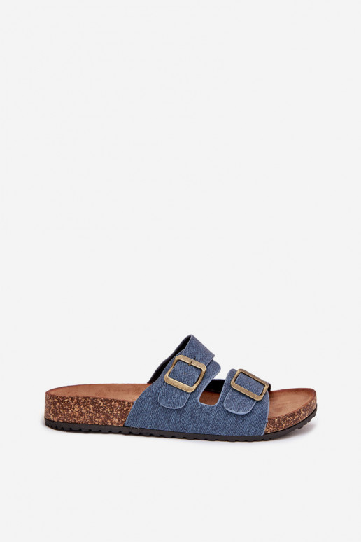 Moteriškas Šlepetės su platforma su sagtimis Tamsus Jeans Vesina Moteriškas Šlepetės su platforma su sagtimis Tamsus Jeans Vesina