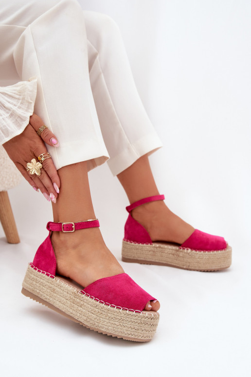 basutės Espadrilės su platforma Su Braid rožinės spalvos Selise basutės Espadrilės su platforma Su Braid rožinės spalvos Selise